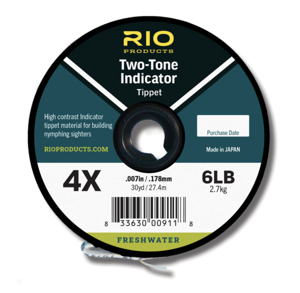 RIO Two Tone Indicator Tippet Black White RIO Two Tone Indicator Tippet Black White